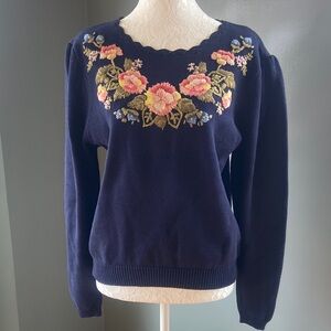 Vintage Bechamel Floral Sweater
